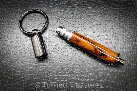 Cocobolo Cigar Punch Keychain
