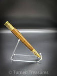 Figured Ipe and Antiqued Gold Fly Fishing Pen